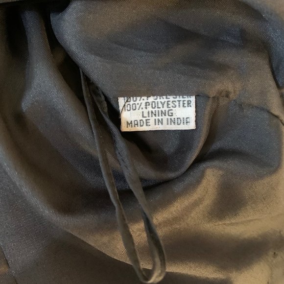 Vintage Mark & John by Gopal Black and Gold Sequin/Beaded Halter Top Size L - Picture 12 of 15